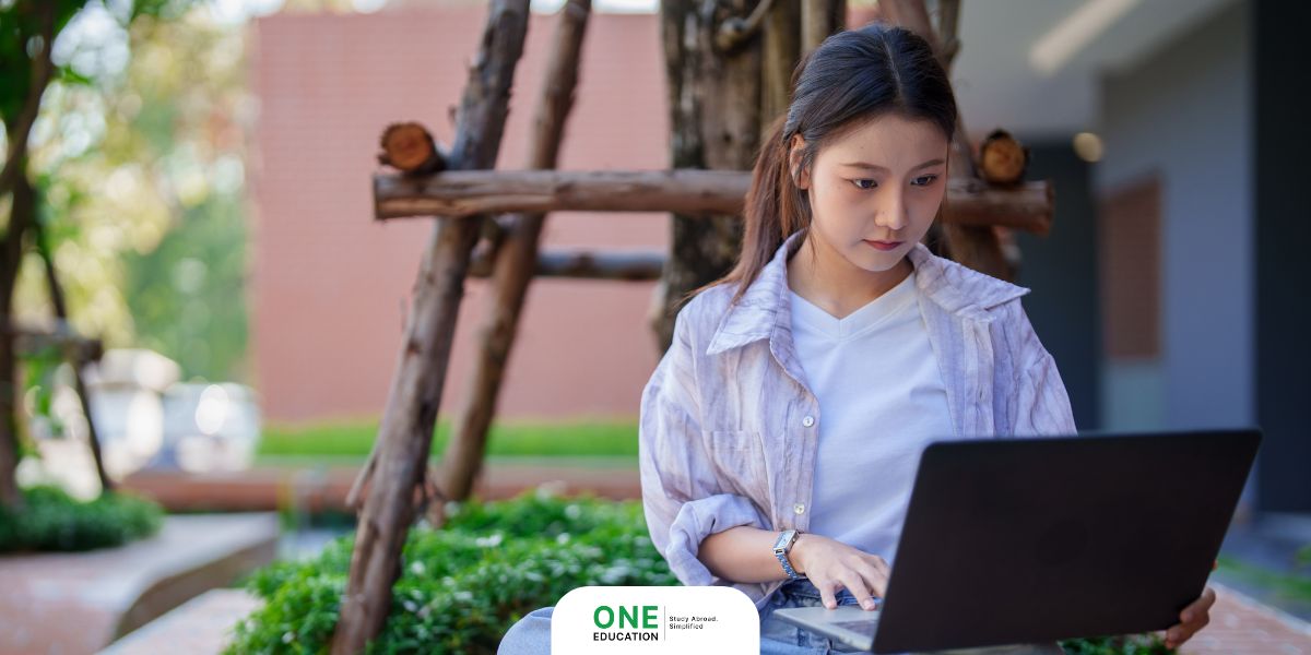 woman using laptop