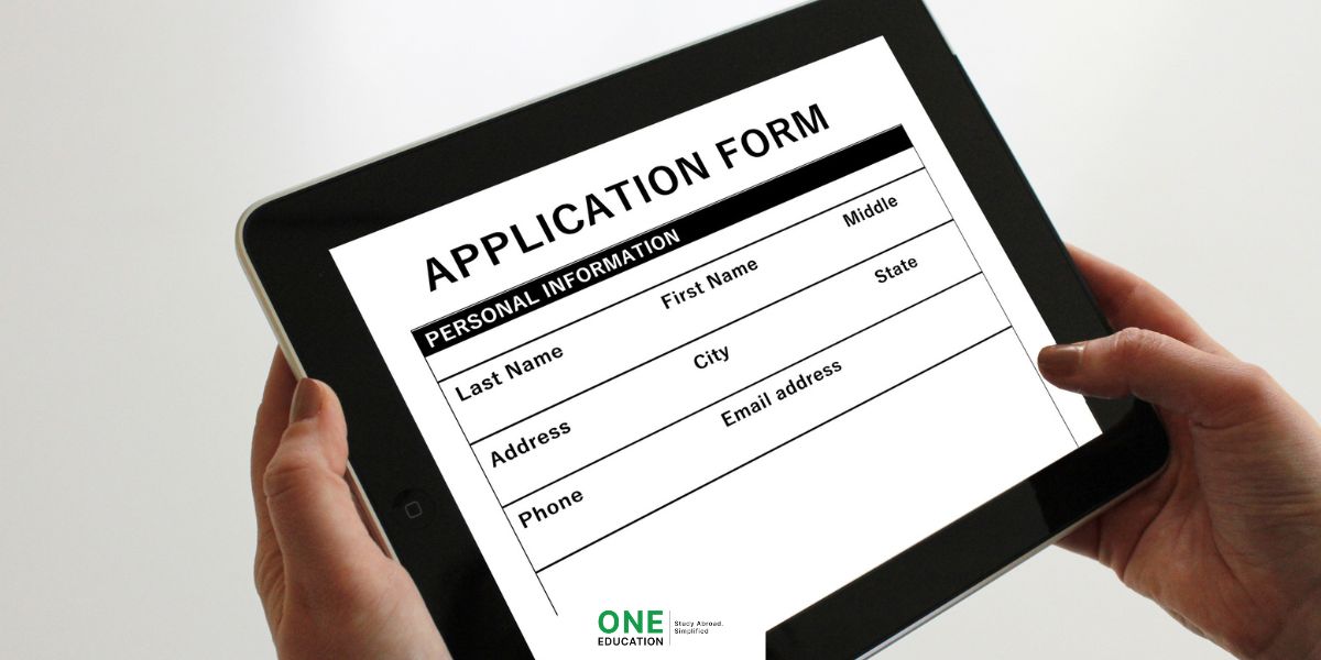 university application form
