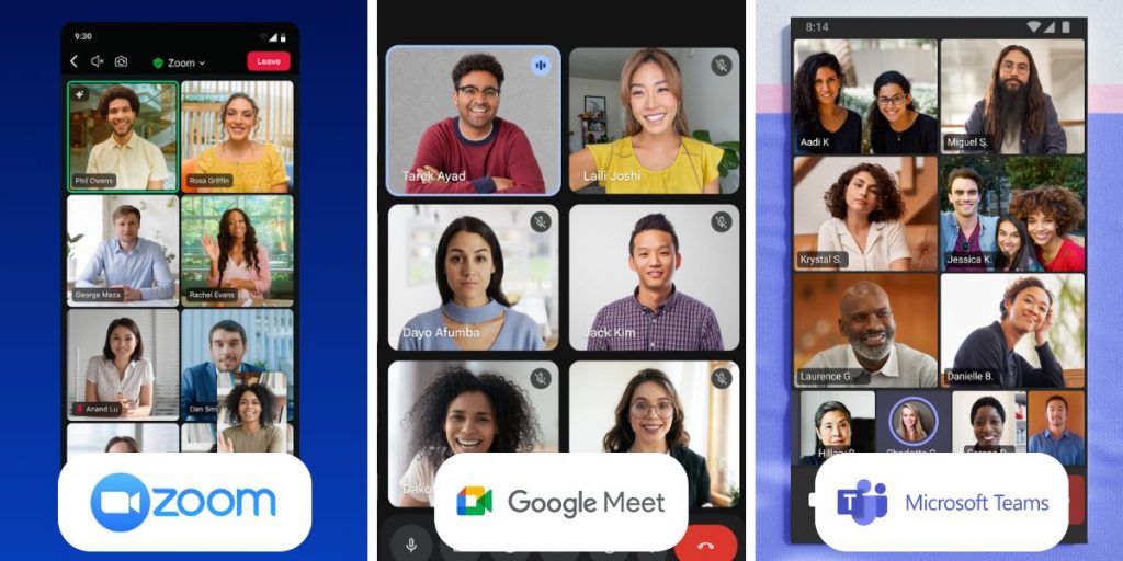 Zoom / Google Meet / Microsoft Teams - Australia Working Apps