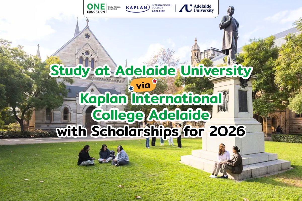 Study at Adelaide University via Kaplan International College Adelaide with Scholarships of up to 30% for 2026